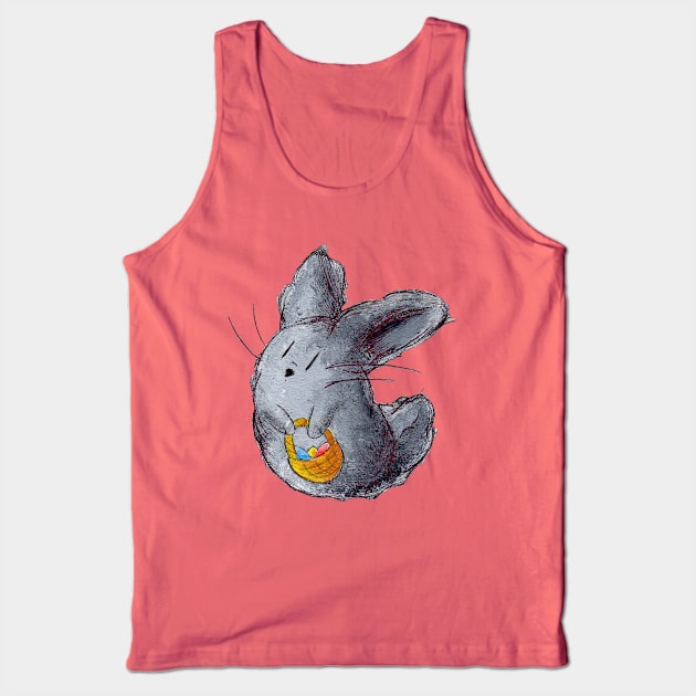 Dusty Easter Bunny Tank Top by KristenOKeefeArt